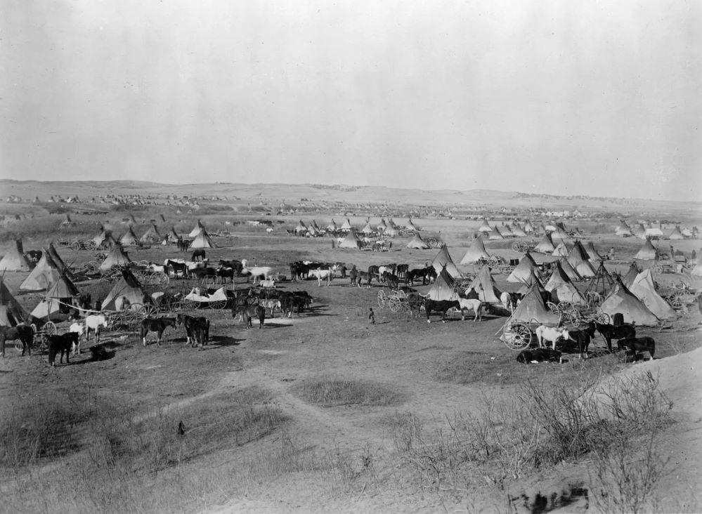 IndA07 camp Lakota Pine Ridge Reservation South Dakota 1891